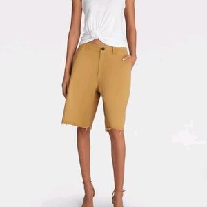 KBB by KAHLANA Women's Mid-Rise 'The Twill Bermuda Shorts'